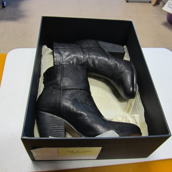 Rag & Bone Women's Size 36 ( US 6 ) Cont Black Newbury Boot w/Original Box - Picture 1 of 12